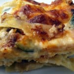 Lasagnes aux courgettes et au jambon