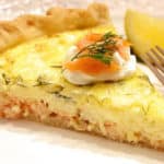 Quiche au saumon et Boursin