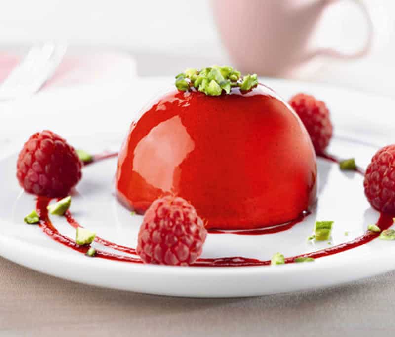 dessert dôme framboises – gâteau framboises surgelées – Shotgnod